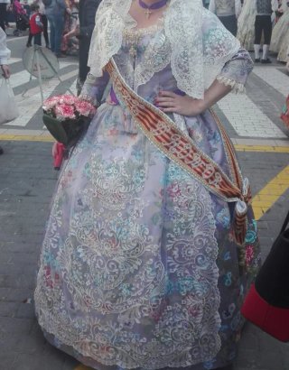 Traje de Fallera Multicolor