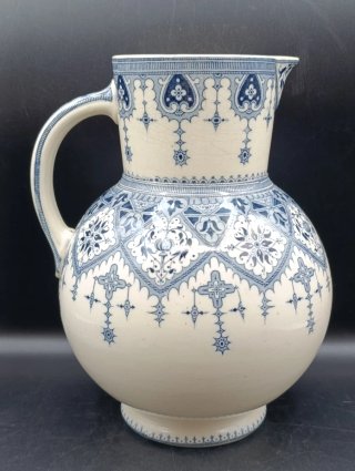 Jarra loza francesa Sarreguemines