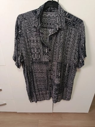 Camisa estampada manga corta
