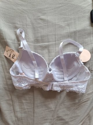 Sujetador Push-Up Encaje Blanco Hana Talla 90A