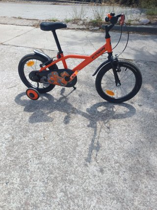 Bicicleta infantil naranja