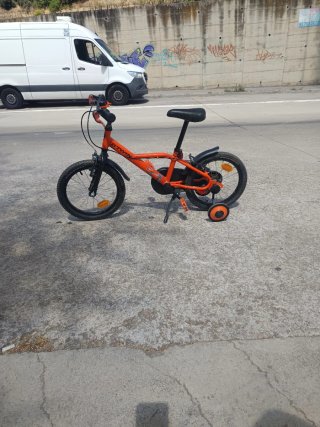 Bicicleta infantil naranja