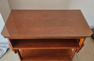 Mesa de TV de madera de cerezo