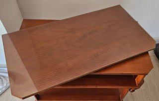 Mesa de TV de madera de cerezo