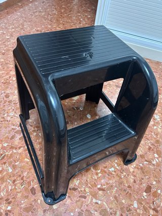 Taburete Escalera Negro 45cm