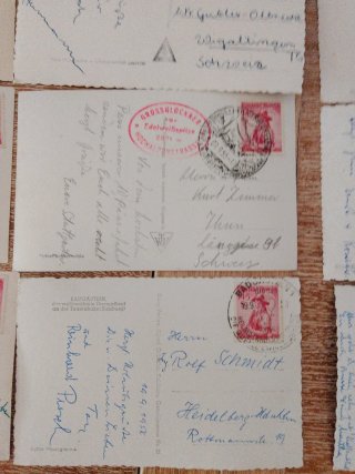 Lote Postales Antiguas Alemán Posguerra - años 50