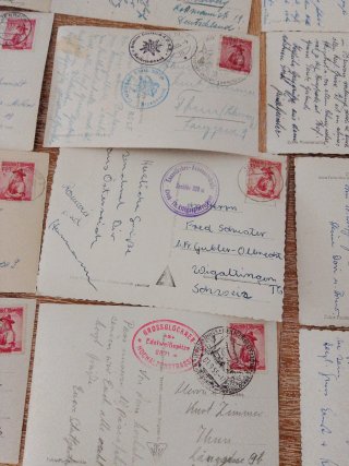 Lote Postales Antiguas Alemán Posguerra - años 50