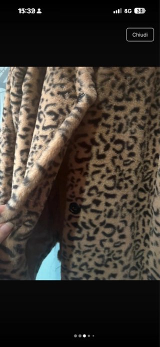Cappotto maculato tg unica