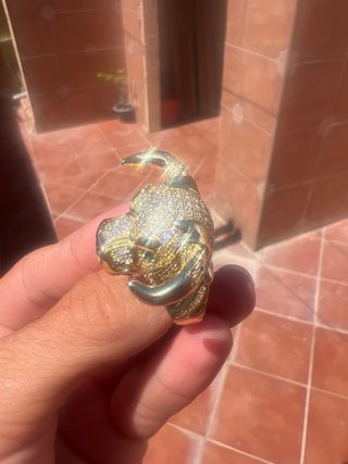 Anillo Toro Oro Diamantes Esmeralda VENDO O CAMBIO