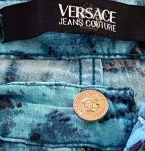 Jeans Versace fantasia blu
