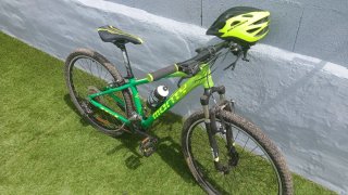 Bicicleta Monty Verde y Negra