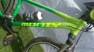 Bicicleta Monty Verde y Negra