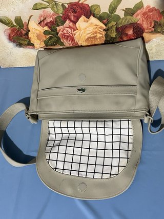 Borsa a tracolla Lacoste beige