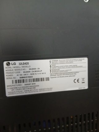 Televisor LG Negro 32 pulgadas