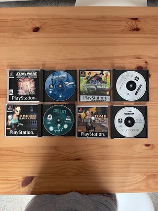 Lotto Giochi Ps1: Star Wars, Tomb Raider, Syphon F
