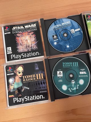 Lotto Giochi Ps1: Star Wars, Tomb Raider, Syphon F