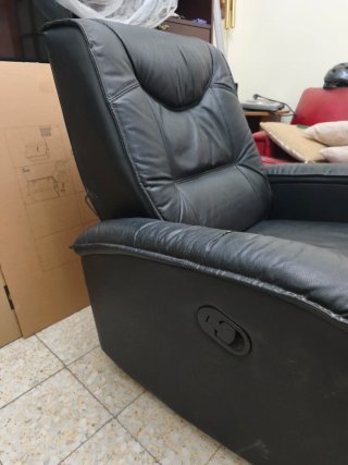 Pareja de sillones reclinables negros