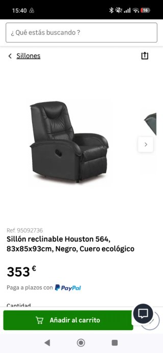 Pareja de sillones reclinables negros