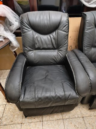 Pareja de sillones reclinables negros