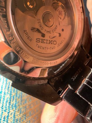 Reloj Seiko Superior World Timer Automático Negro