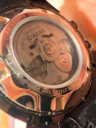 Reloj Seiko Superior World Timer Automático Negro