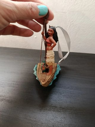 Ornamento disney Figura Moana vaiana con barco