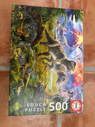 Puzzle Educa 500 Piezas Dinosaurios