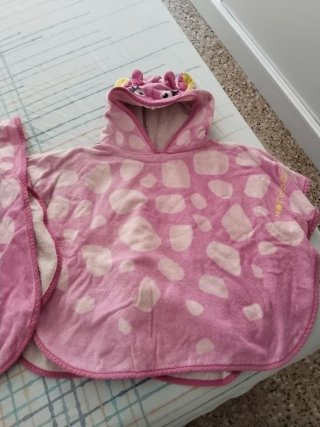 Poncho Unicornio Baño 12 Meses