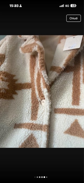 Cappotto Day Beige/Brown Taglia Unica