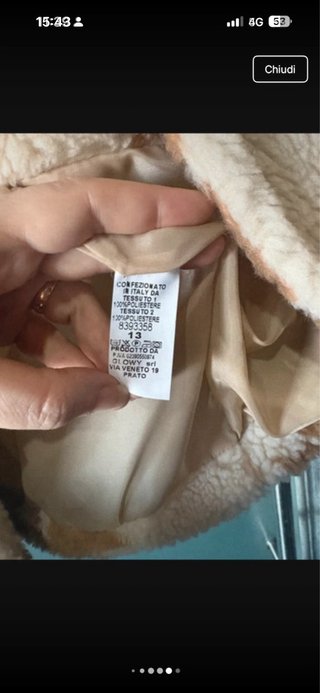 Cappotto Day Beige/Brown Taglia Unica