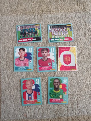 Lote 5 cartas Panini Mundial 2026