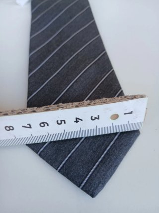 Cravatta Armani Seta Grigia Nuova
