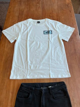Camiseta Quiksilver Blanca Talla L