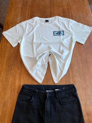 Camiseta Quiksilver Blanca Talla L