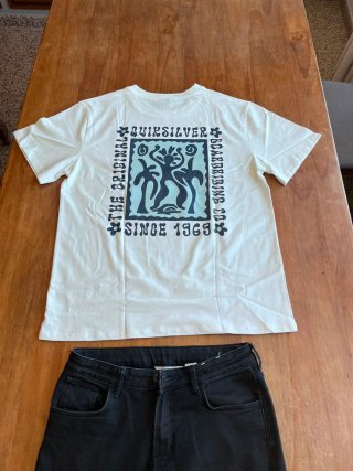 Camiseta Quiksilver Blanca Talla L