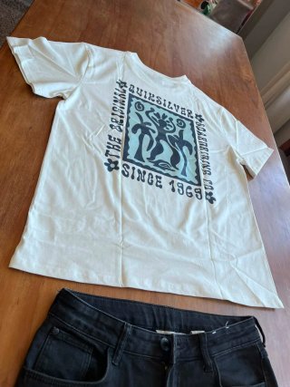 Camiseta Quiksilver Blanca Talla L
