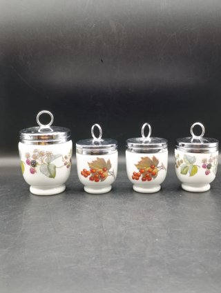 Set 4 Hueveras Porcelana Royal Worcester