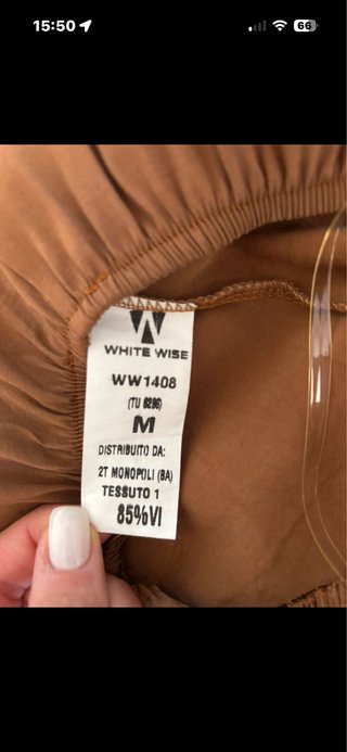 Vestito White Wise marrone taglia M