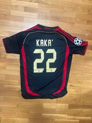 Camiseta de futbol AC Milan negra Kaka’ 2006/07