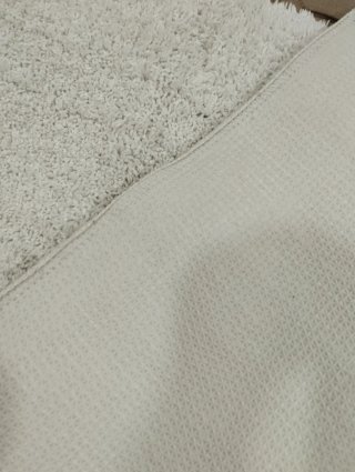Tapete de pelo branco 80x50 cm