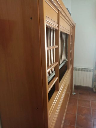 Litera de madera plegable