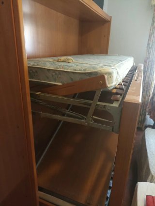 Litera de madera plegable