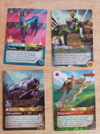 Colección 4 Cartas Fantasy Riders