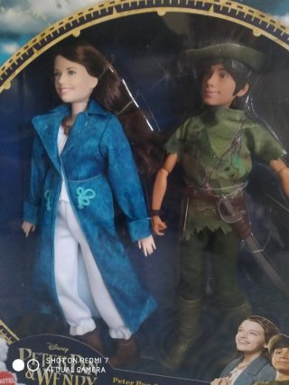 Muñecos Peter Pan y Wendy Darling Disney