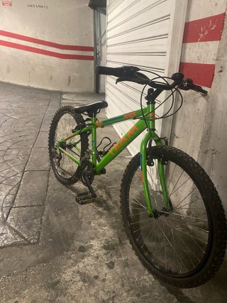 Bicicleta infantil verde