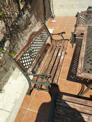 Conjunto Mesa y Sillas Jardín Berkeley Forge