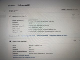 PC HP i3 4GB RAM SSD 120GB W11