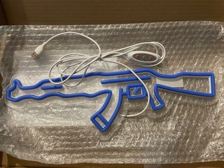 Insegna Neon LED AK-47 Fucile - Gaming Room