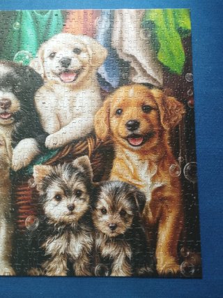 Puzzle 1000 Piezas Perros en Cesta