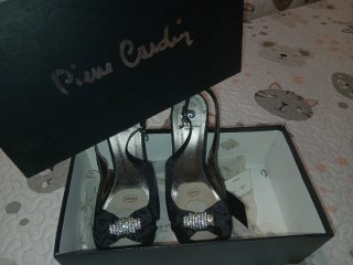 Sandalias Pierre Cardin Negras Talla 37